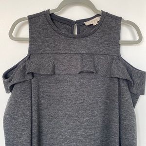 Loft cut out shoulder dress